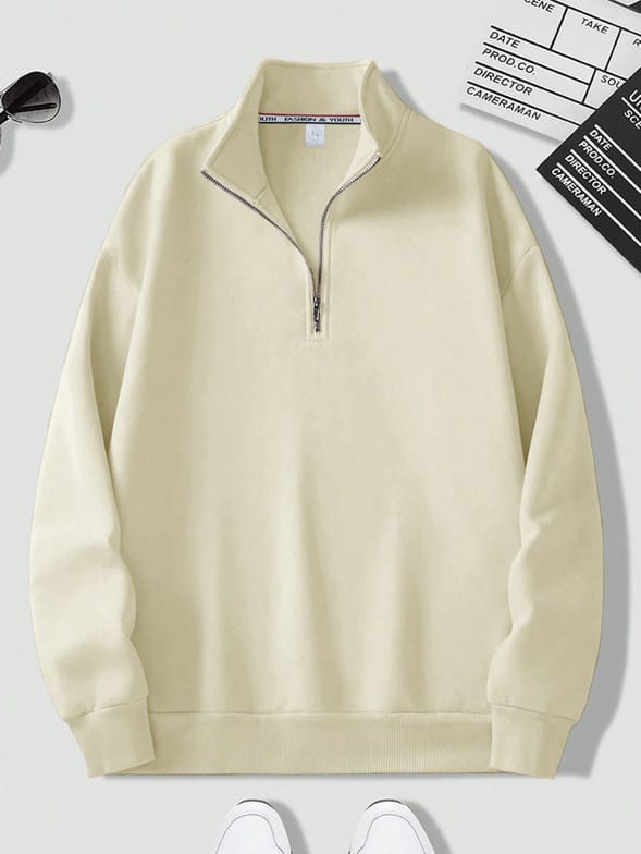 Men Full Sleeve Solid Sweatshirt