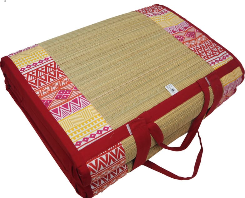 Home Tex Life : Seamless Style and Smile Korai Pai Foldable Mat 18 inch Double Cotton Mattress  (L x W: 78 inch x 48 inch)
