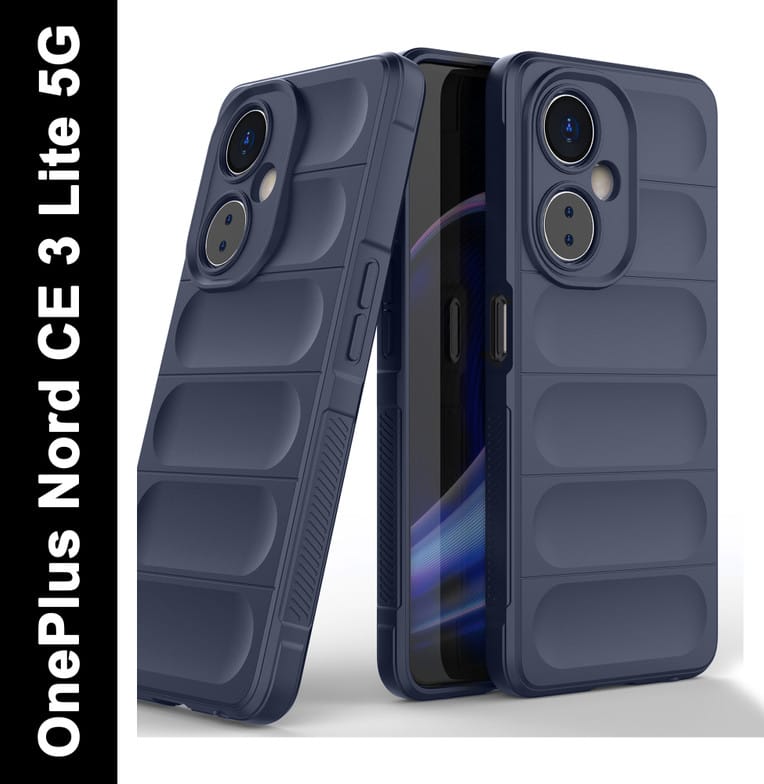 Zapcase Back Cover for OnePlus Nord CE 3 Lite 5G  (Blue, 3D Case, Silicon, Pack of: 1)