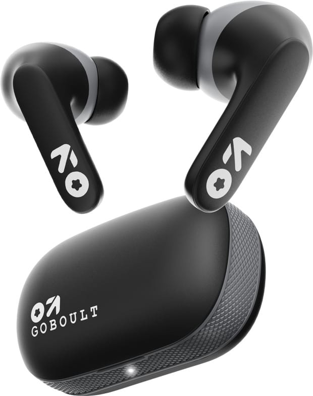 GOBOULT (previously Boult) Y1 with Zen ENC Mic, 50H Battery, Fast Charging, Pro+ Calling Bluetooth  (Black, True Wireless)